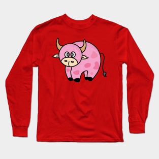 Strawberry Cow Costume Cute Design Ideas Cartoon Long Sleeve T-Shirt